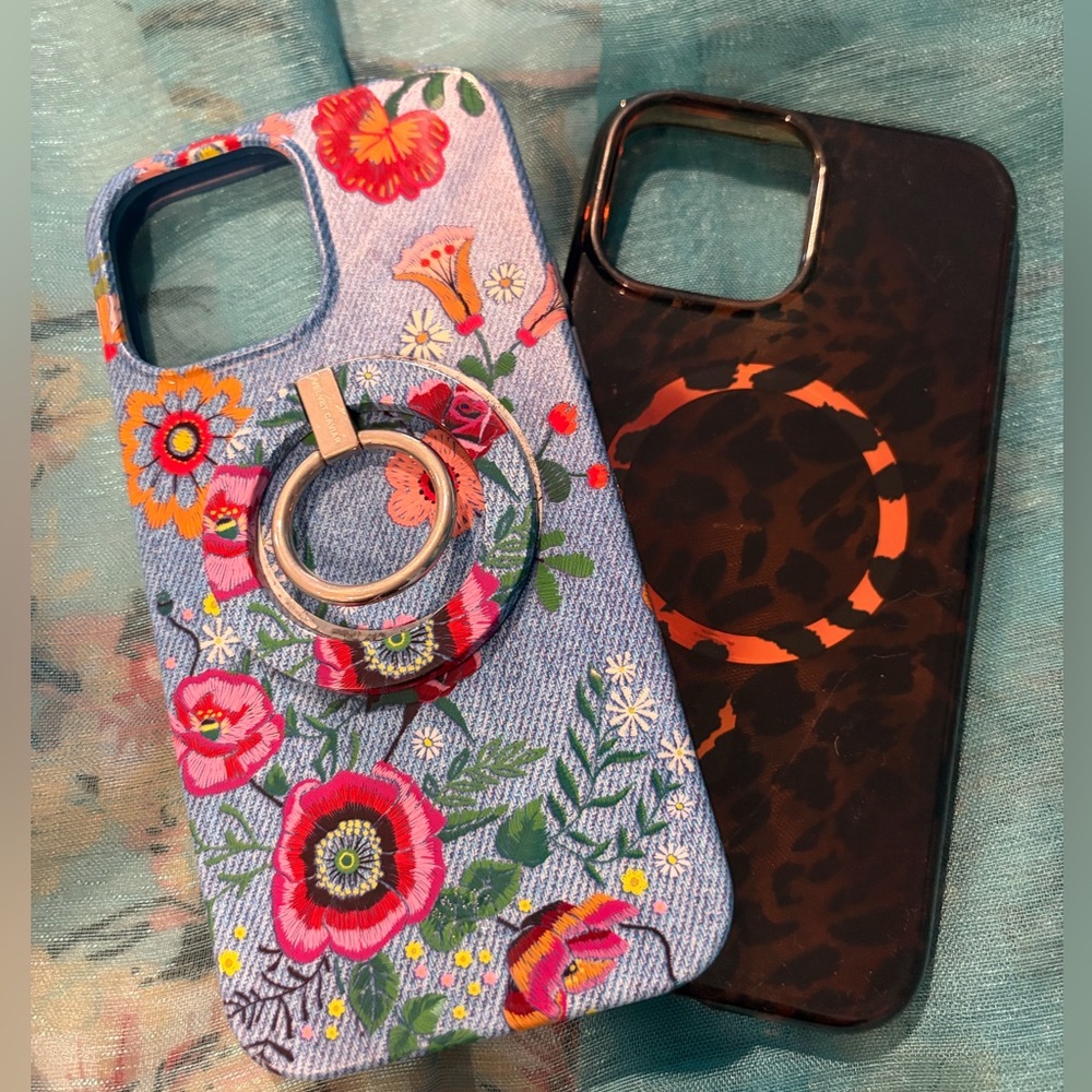 Stylish Velvet Caviar Phone Case Bundle - Floral, Cherry, Bow, Leopard Designs